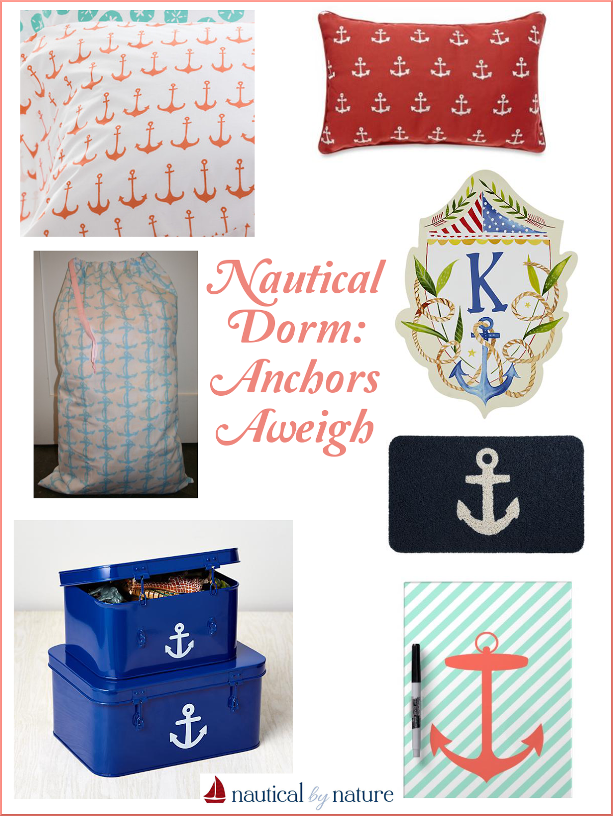 Nautical By Nature Dorm Room Anchors Aweigh Nautical Dorm Room Anchors Aweigh