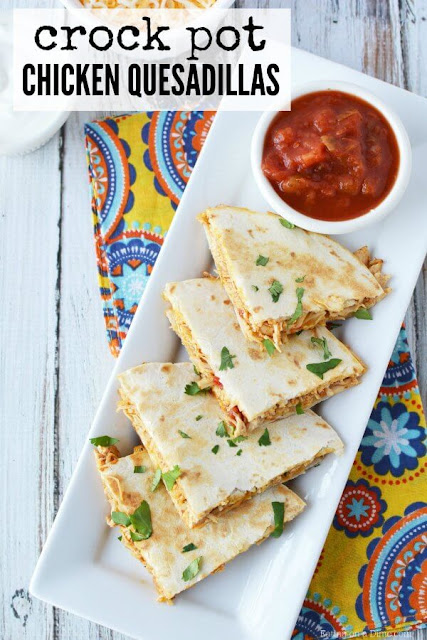 CROCKPOT CHICKEN QUESADILLAS RECIPE