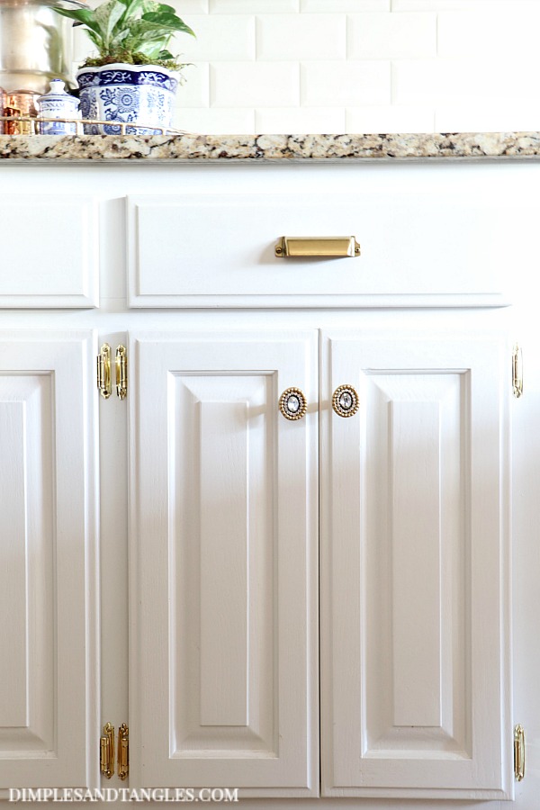 BRASS PENDANT LIGHTS IN THE KITCHEN Dimples and Tangles