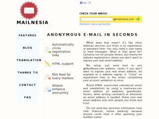 Mailnesia.com Login