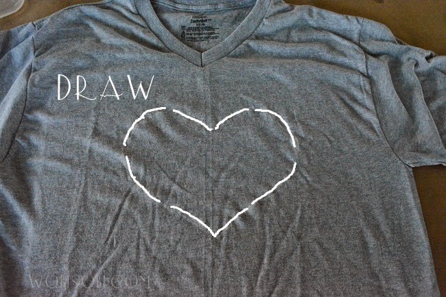 WobiSobi: Heart Cut-out Shirt, DIY
