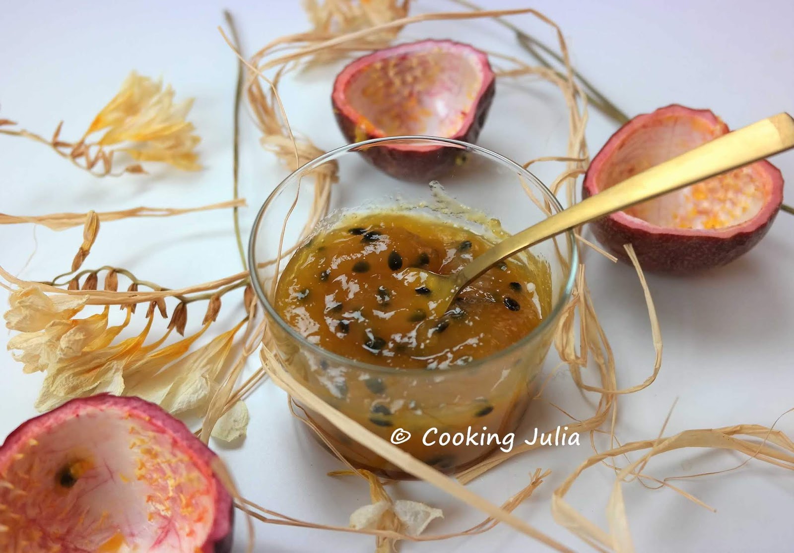 COOKING JULIA CONFITURE DE FRUITS DE LA PASSION