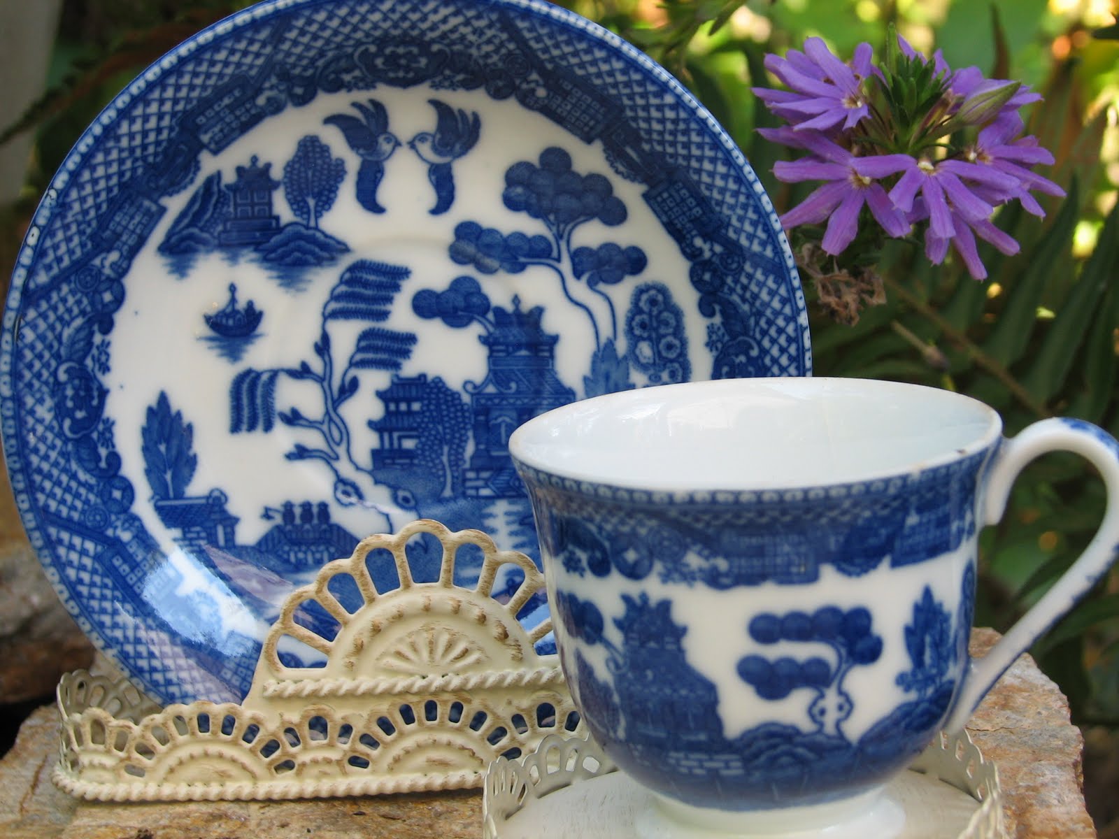 From Cedar Pond to Laughing Dove Farm Tiny Teacup Blue Willow