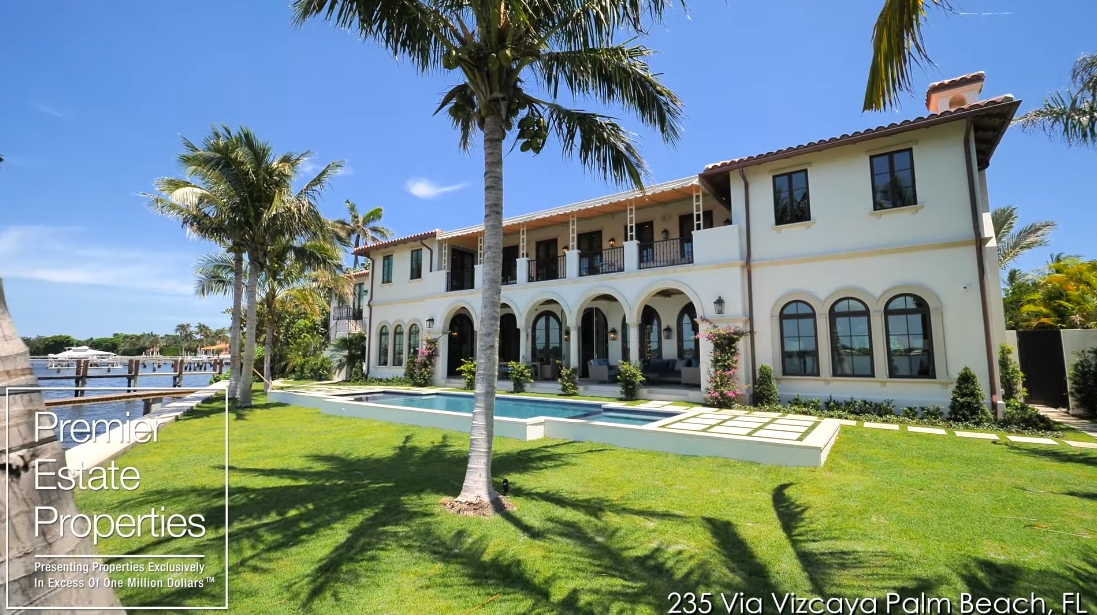58 Interior Design Photos vs. 235 Via Vizcaya, Palm Beach, FL Luxury Home Tour