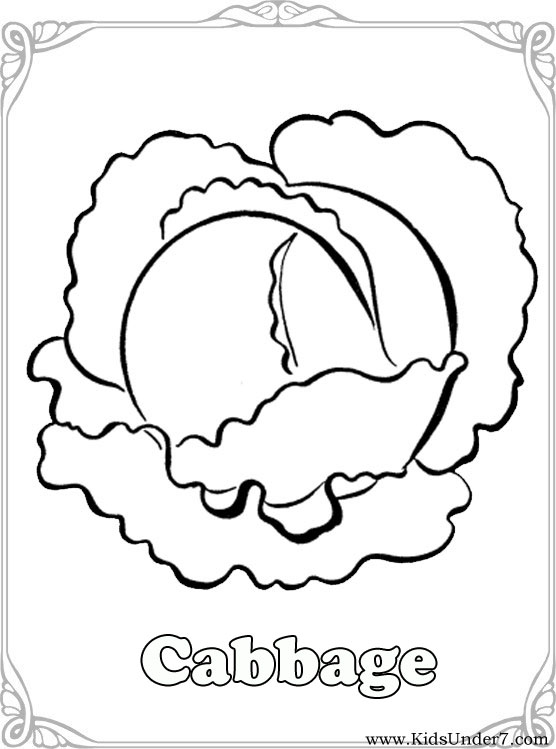 vegtable coloring pages - photo #3
