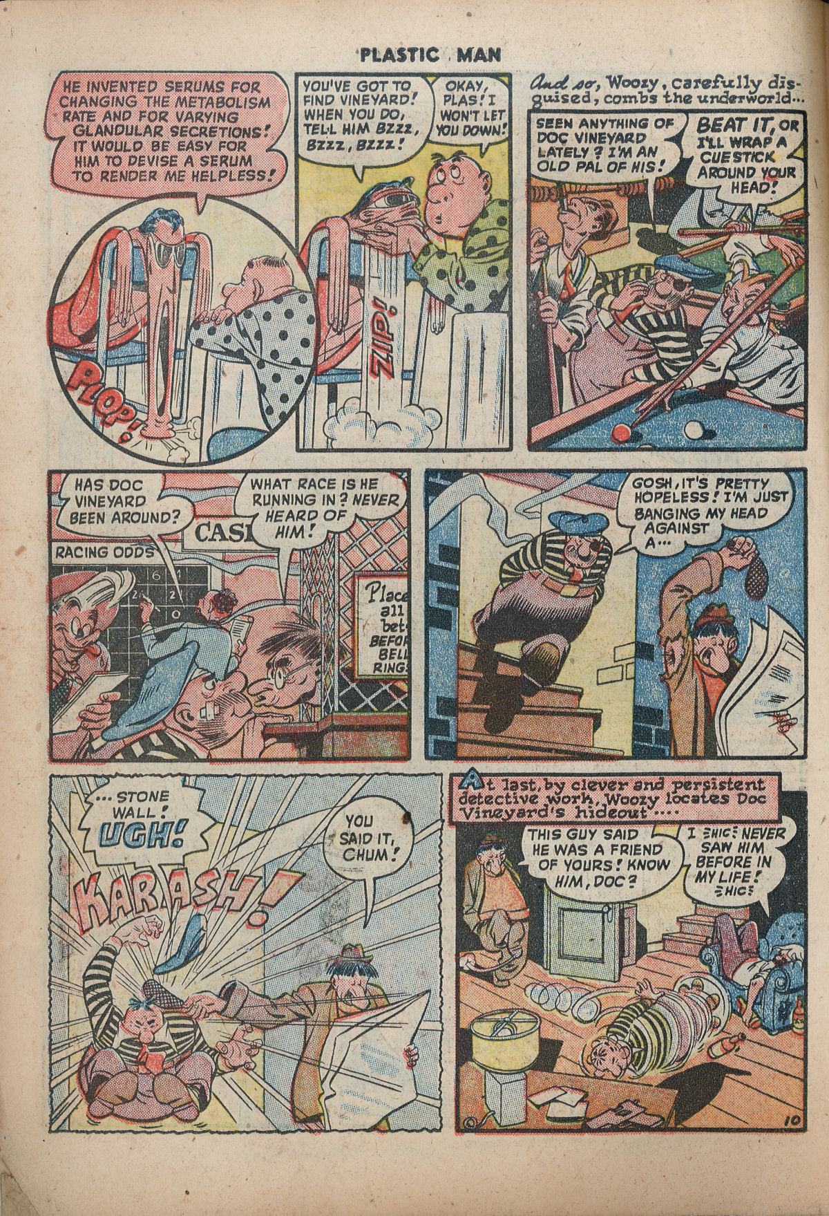 Read online Plastic Man (1943) comic -  Issue #12 - 12
