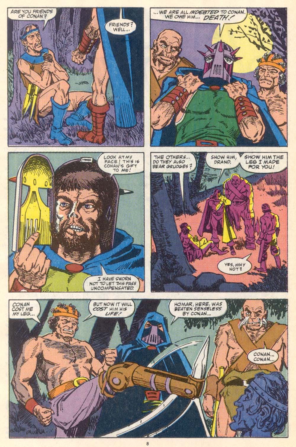 Read online Conan the Barbarian (1970) comic -  Issue #222 - 7