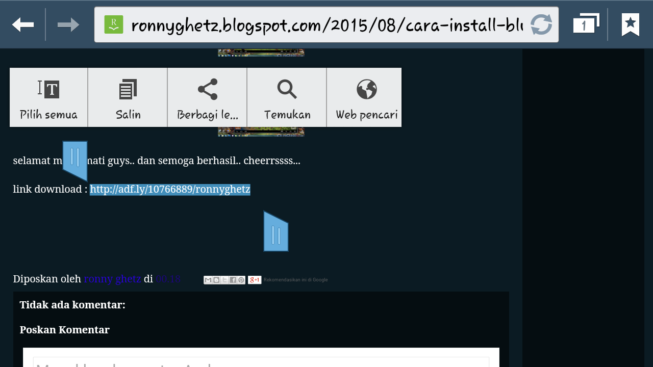 Langkah Mendownload Sebuah File Dari Halaman Web Langkah Mendownload Sebuah File Dari Halaman Web