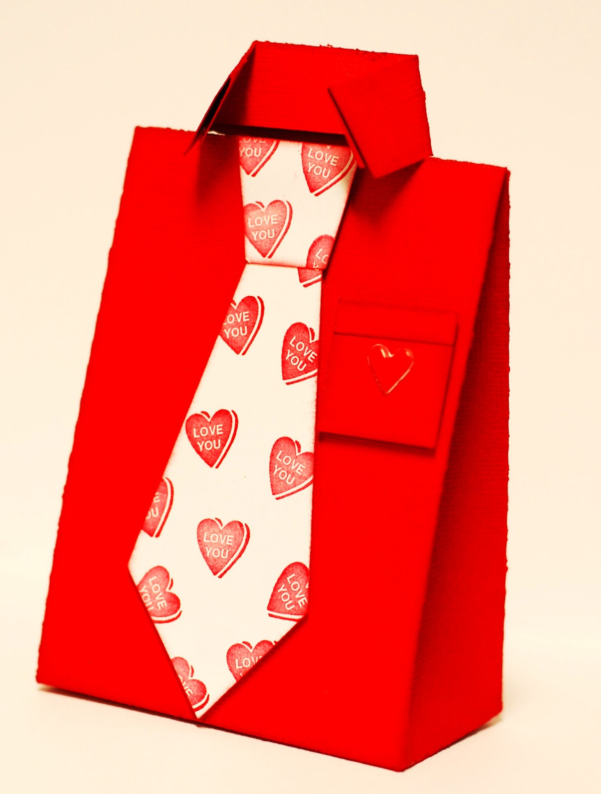 Paper Creations by Kristin Dress Shirt Gift Boxes (Valentine themed)