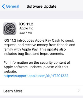 iOS 11.2 released with Apple Pay Cash, faster wireless charging, and date bug fix