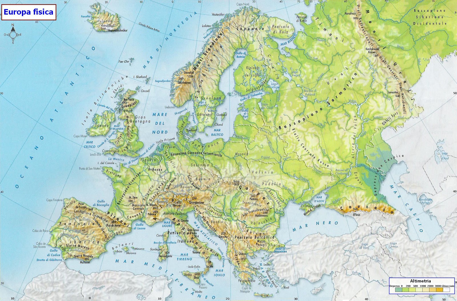 Самые высокие горы зарубежной европы. Карта Европы физическая крупная. Географическая карта Европы. Физическая карта зарубежной Европы 3 класс. Физическая карта Европы подробная.