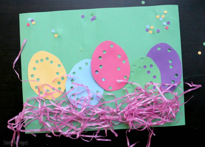 Easter Hole Punch Fine Motor Skill Activity