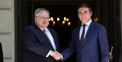 Προκαλούν οι Σκοπιανοί λίγο πριν τη συνάντηση Κοτζιά-Ντιμιτρόφ – «Η Ελλάδα πρέπει να στηρίξει τη «Μακεδονία»» – «Ξεχάστε ένταξη σε ΝΑΤΟ και ΕΕ χωρίς λύση στο όνομα» το μήνυμα Κοτζιά  
