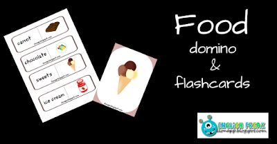 Food domino and flashcards Food domino and flashcards