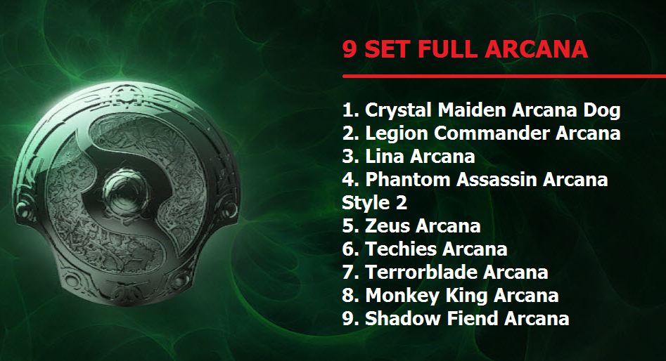 Skin Mod Dota 2 9 SET MOD ARCANA DOTA 2