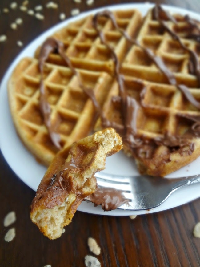 The Cooking Actress Crispy {Healthier} Waffles