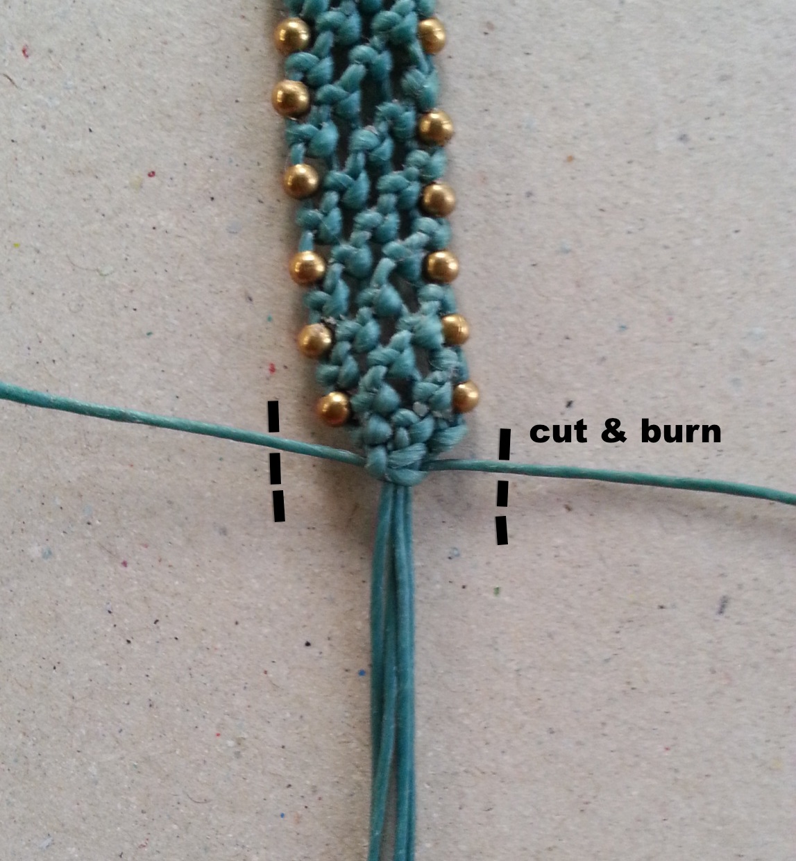 Ecocrafta Macrame Snake knot bracelet