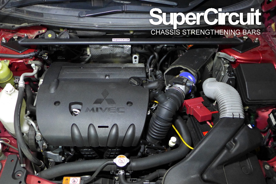 SUPERCIRCUIT CHASSIS STRENGTHENING BARS Mitsubishi Lancer Front Strut Bar