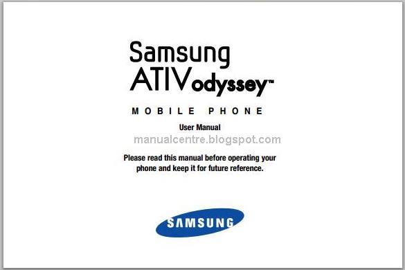 Samsung Ativ Odyssey Manual