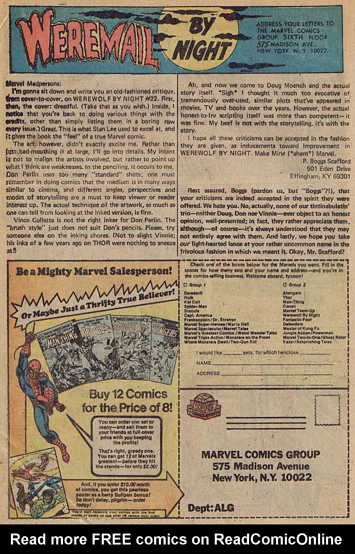 Read online Werewolf by Night (1972) comic -  Issue #26 - 14