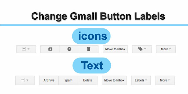 Change Gmail button Labels icons Change Gmail button Labels icons