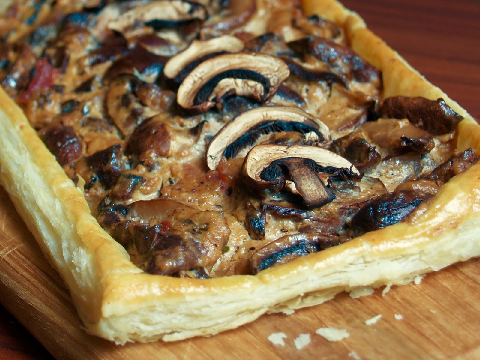 mushroom tart puff pastry