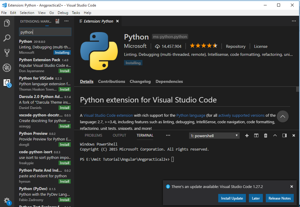 visual studio code python extension not shown configuration visual studio code python extension not shown configuration