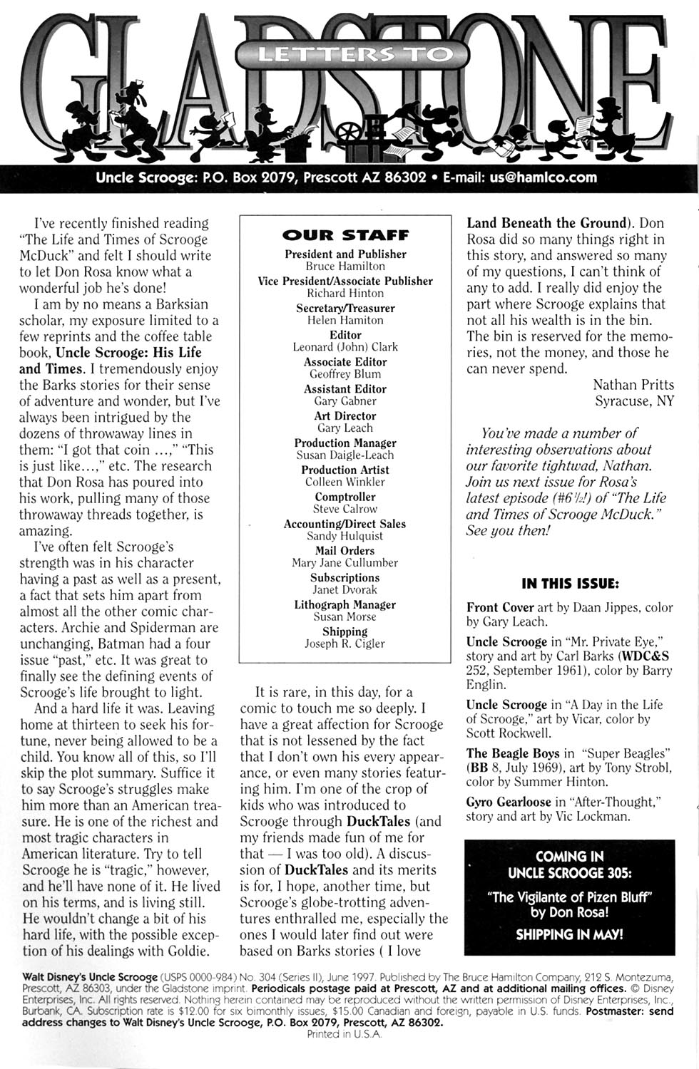 Read online Uncle Scrooge (1953) comic -  Issue #304 - 2