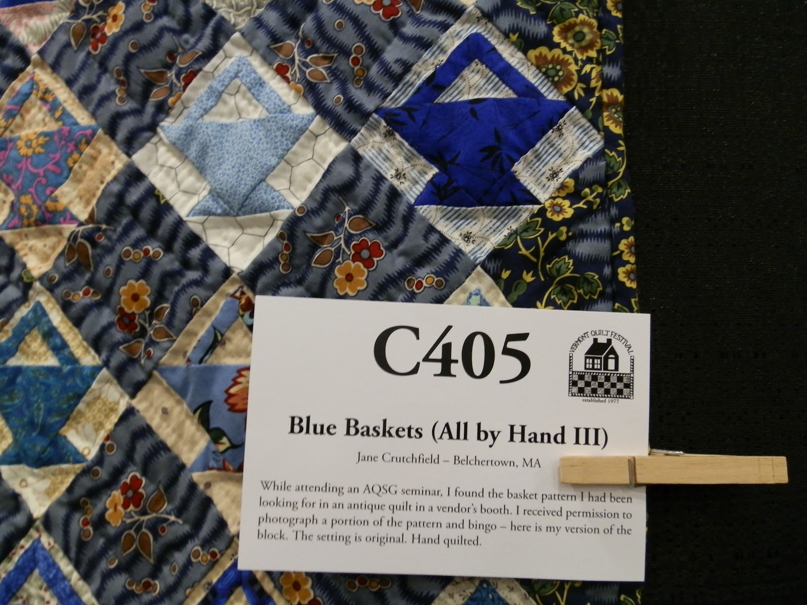 Floating on a Quilted Cloud Vermont Quilt Festival Part 2!