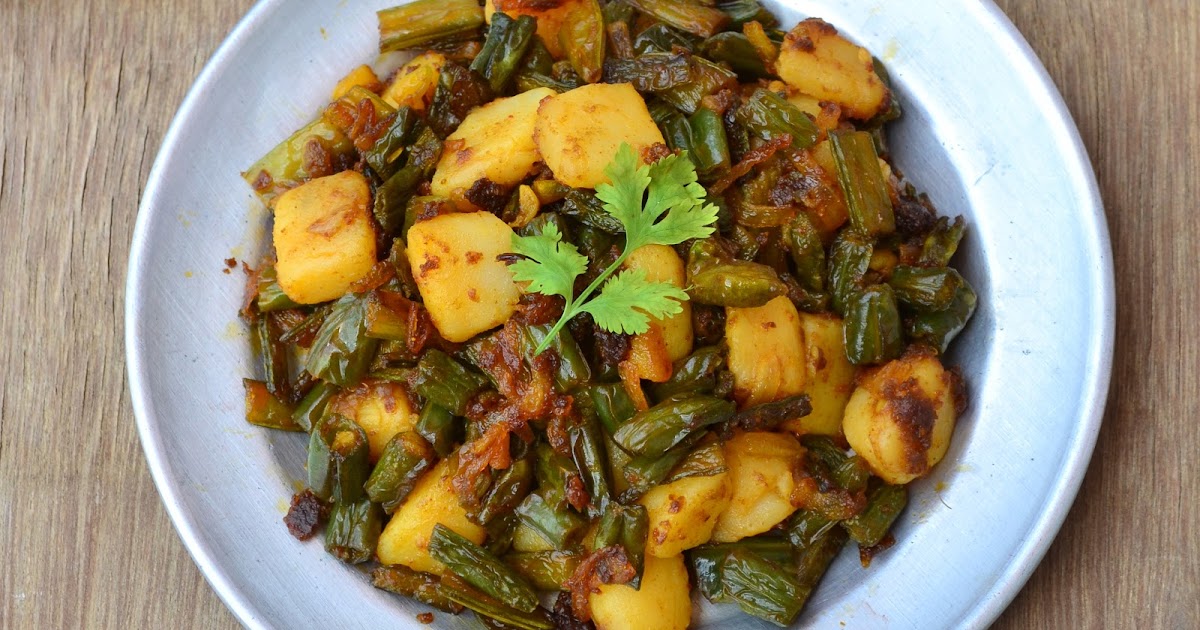 Simple and Yummy Recipes Potato & Green Beans Stirfry / Aloo Beans