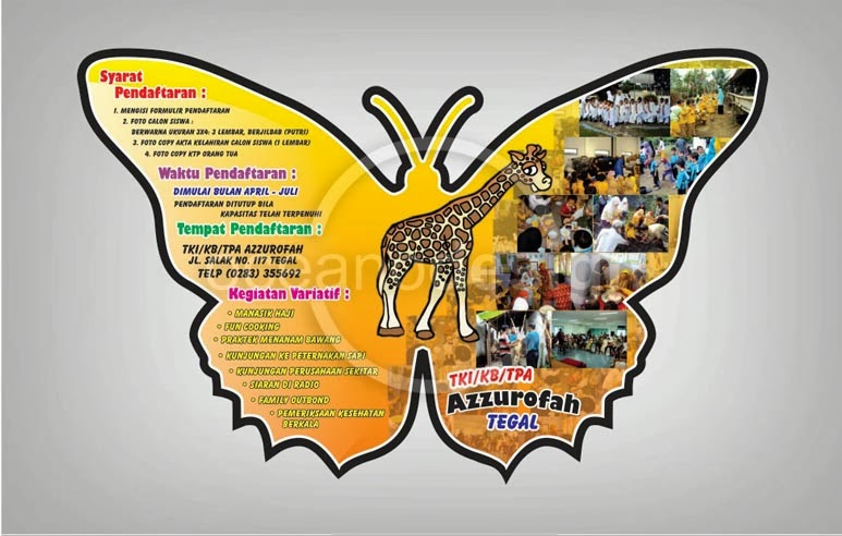 Desain Brosur kupu azzurofah - Jasa Desain Grafis Jogja