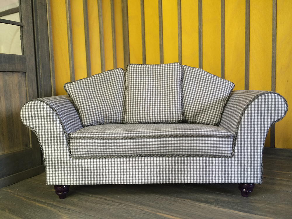 Dollhouse Miniature Furniture Tutorials 1 inch minis FIRST SOFA DONE!