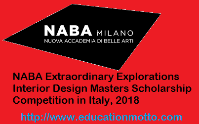 naba extraordinary explorations interior design masters scholarship