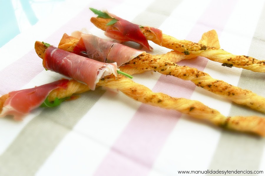 Cómo hacer grissinis de pesto para aperitivo