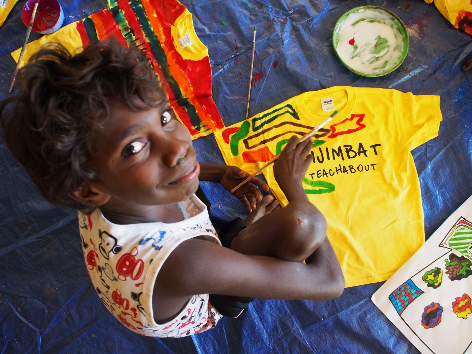 KIDS T-SHIRT DRESS PAINTERS PROMISE