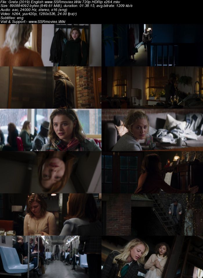 Greta (2019) English 480p HDRip x264 300MB ESubs Movie Download