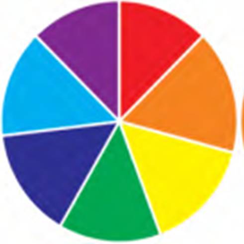 Kumpulan Gambar Untuk Belajar Mewarnai Gambar Cakram Warna Pelangi