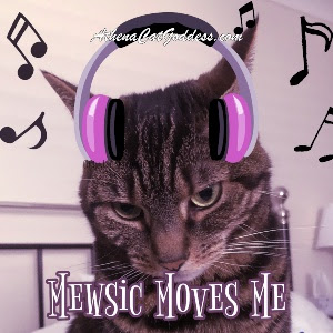 cat listening to music graphic