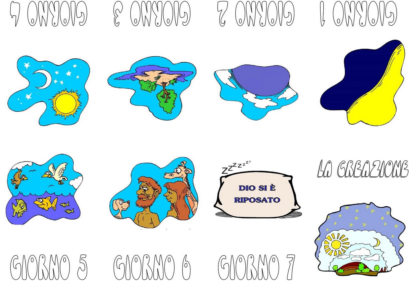 I 7 Giorni Della Creazione Per Bambini tirami...giù: TIRAMI...GIÙ