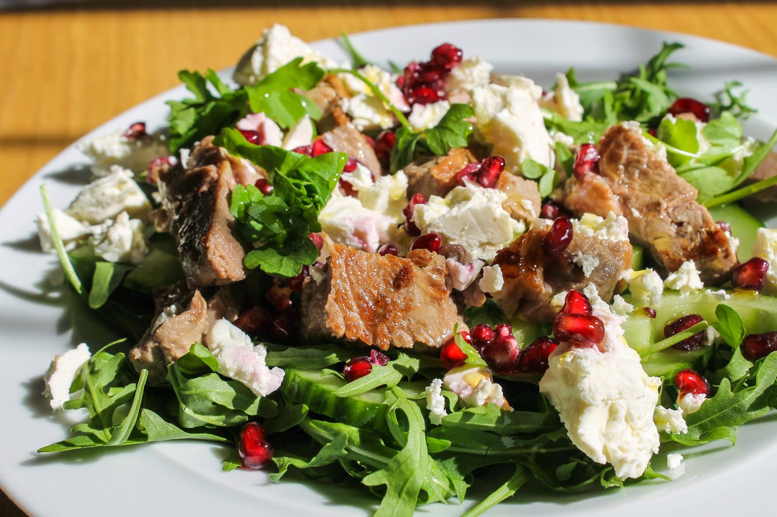 eat like you love yourself Lamb and Feta Cheese Salad