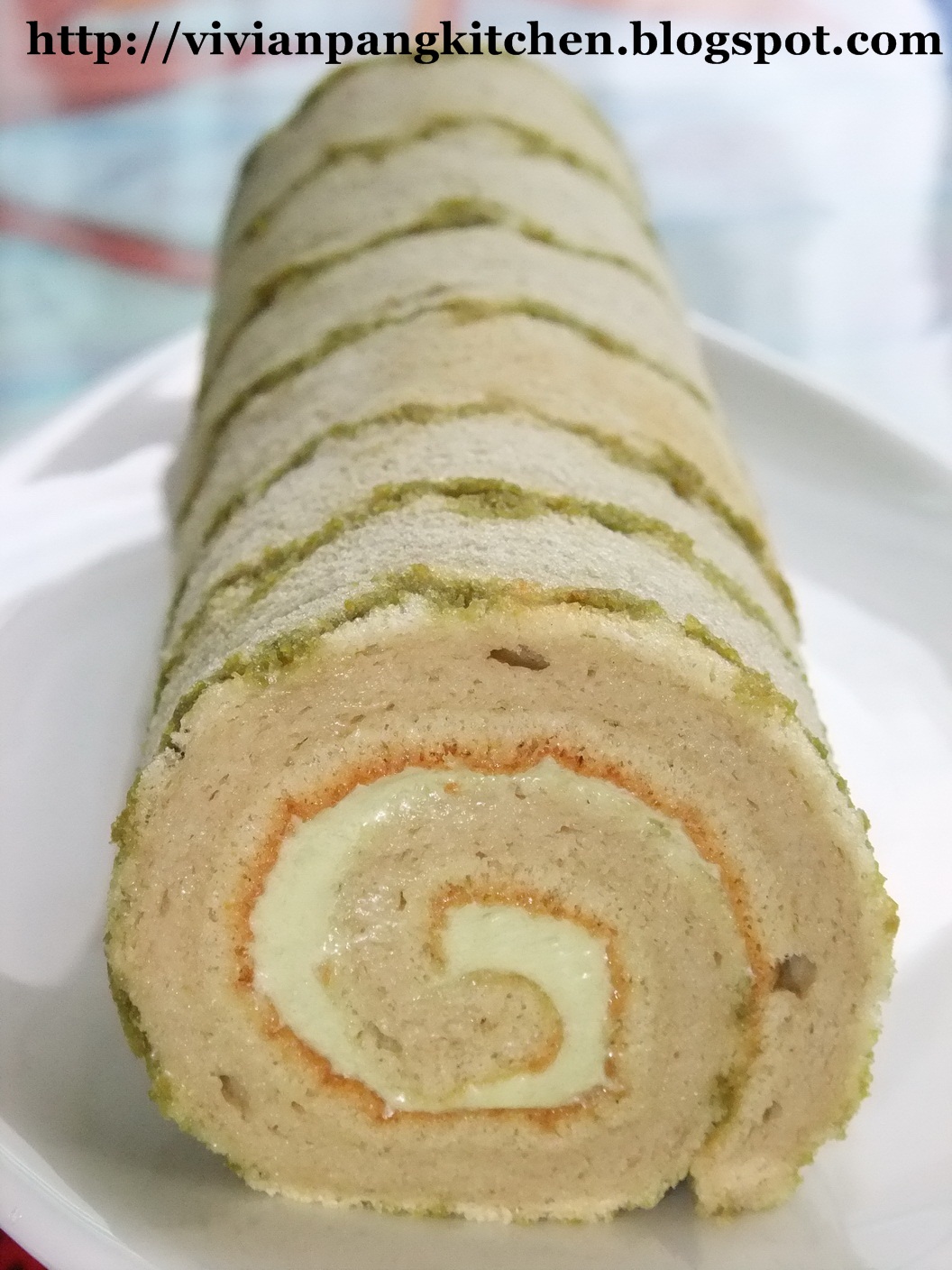 Vivian Pang Kitchen Green Tea Swiss Roll/ Chiffon Cake Method