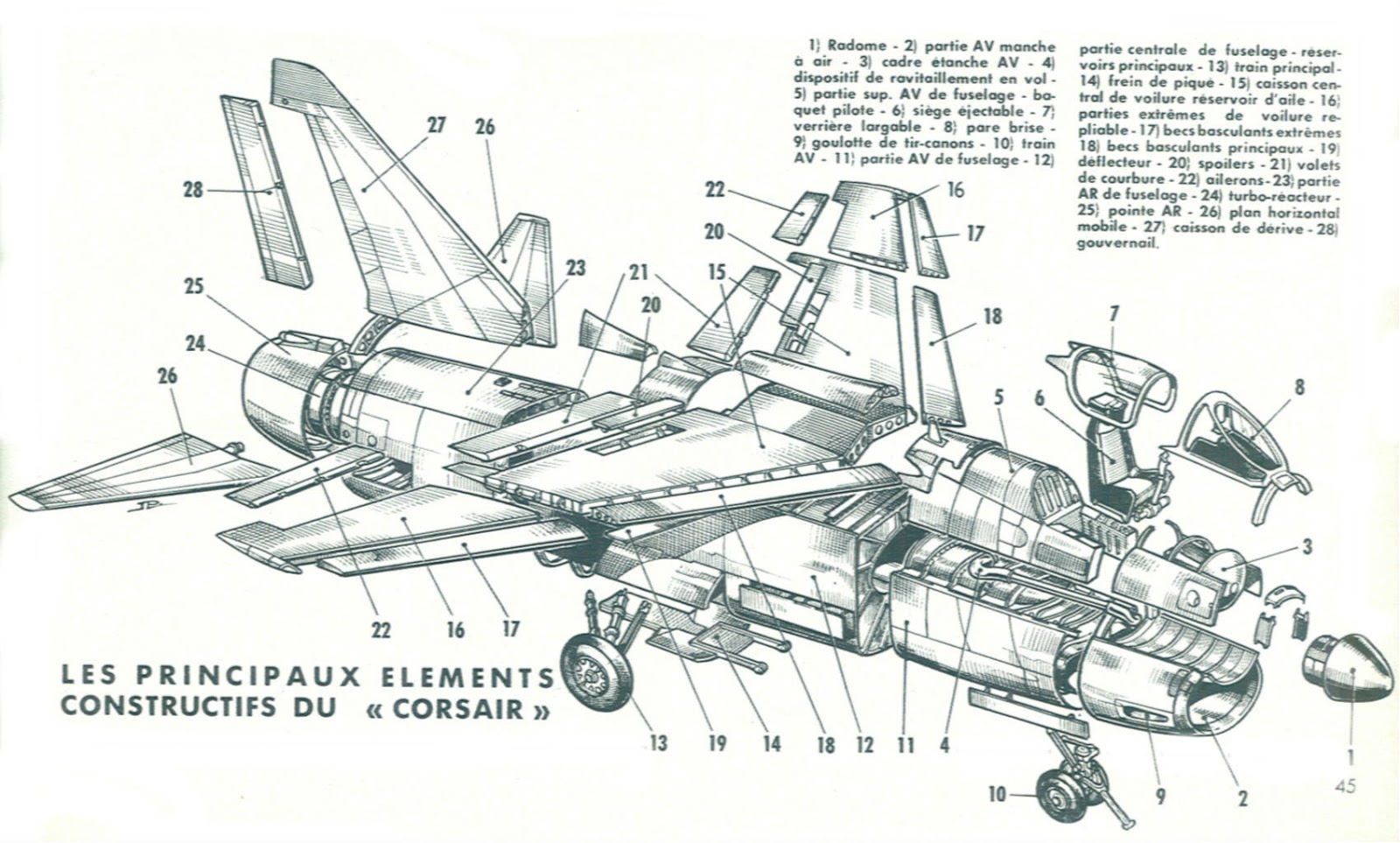 А 7 корсар 2 чертежи Le L.T.V. A-7 "Corsair" II.