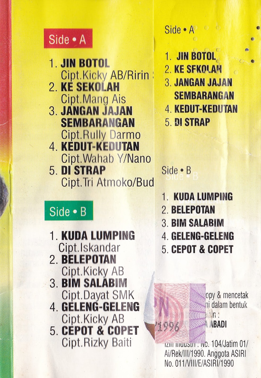 Kumpulan Lagu Indonesia Jaman Dulu - Semerbak i