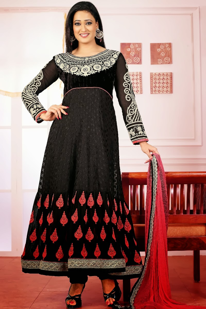 New Bollywood Designers Stylish Floor Length Bridal Wear Anarkali ...
