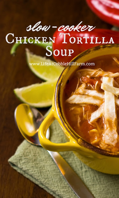 Slow-Cooker Chicken Tortilla Soup | Life At Cobble Hill Farm