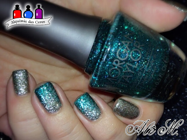 Morgan Taylor, Glitter, Time to Shine, Wrapped in Riches, DRK Nails, DRK XL Designer 1, DRK Nails Extra Black, Alê M.