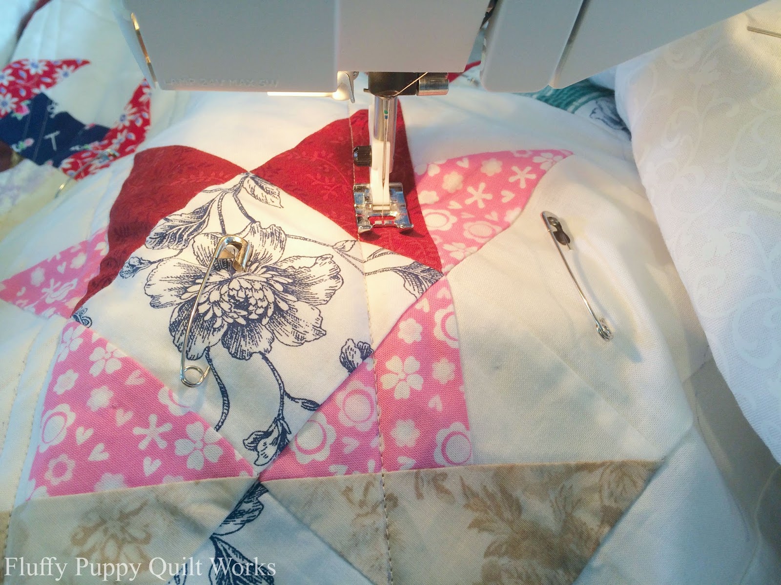 Fluffy Puppy Quilt Works Straight Line Quilting Tutorial Double Cross