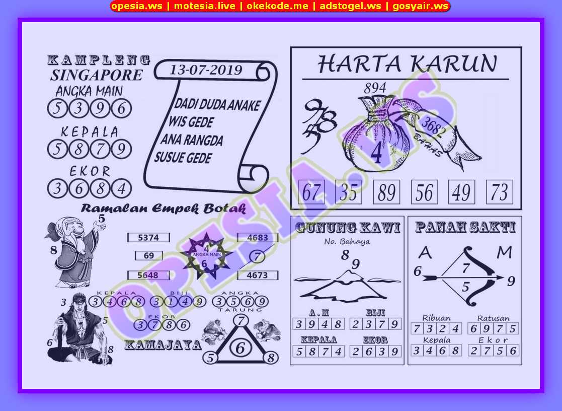 1 New Message Forum Syair Sgp Sabtu 13 Juli 2019 Forum Syair Togel Hongkong Singapura Sydney