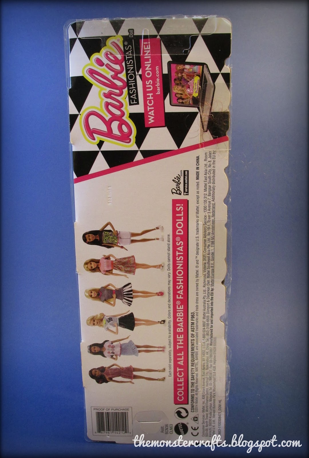 Monster Crafts: Doll Review: Barbie Fashionistas 