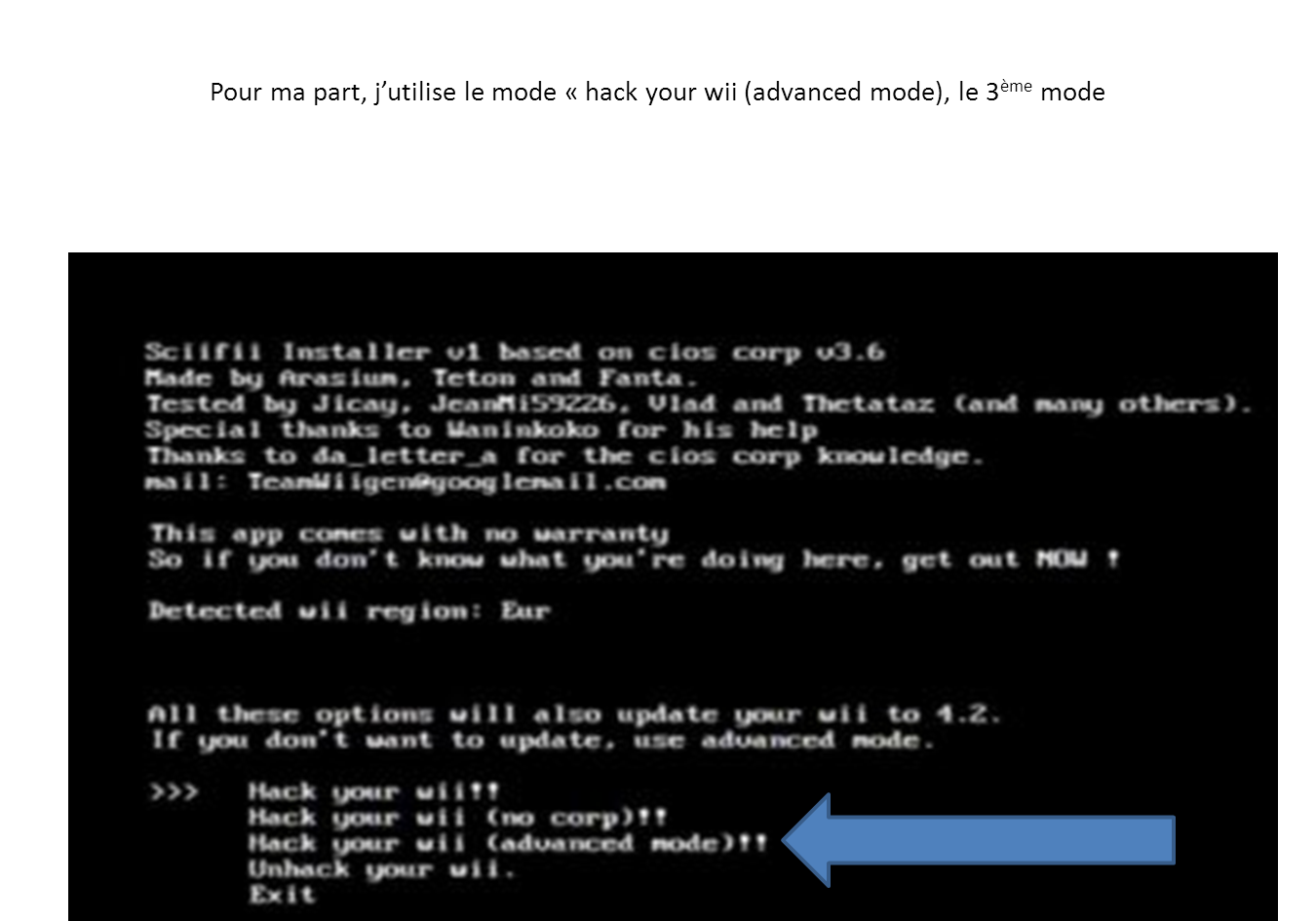webyfiles Comment hacker (cracker) sa wii version 4.2 et inferieur